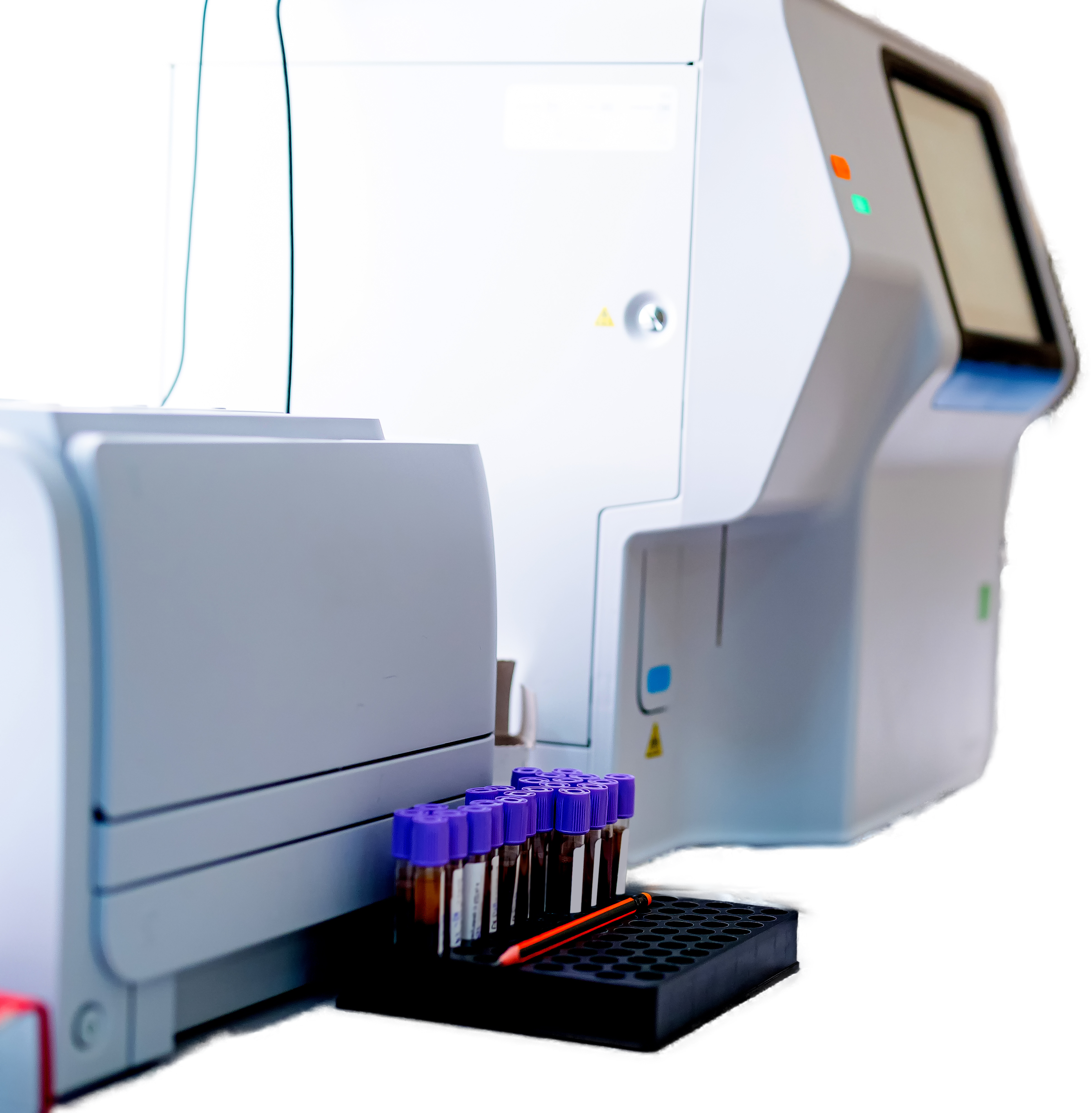 Lab analyzer and test tubes